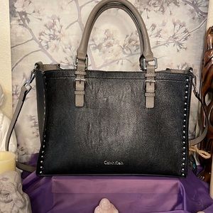 Calvin Klein Black Purse w/ Detachable Shoulder Strap